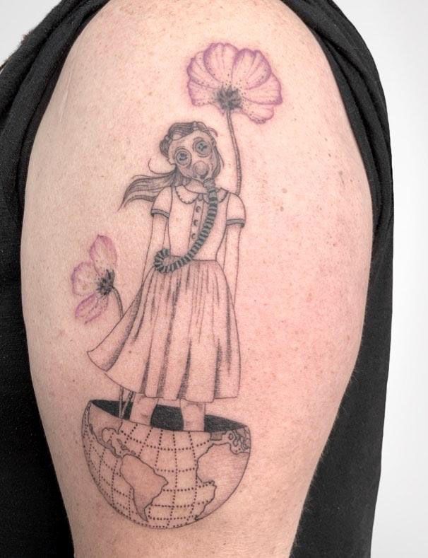 30 Pretty Gas Mask Tattoos You Will Love