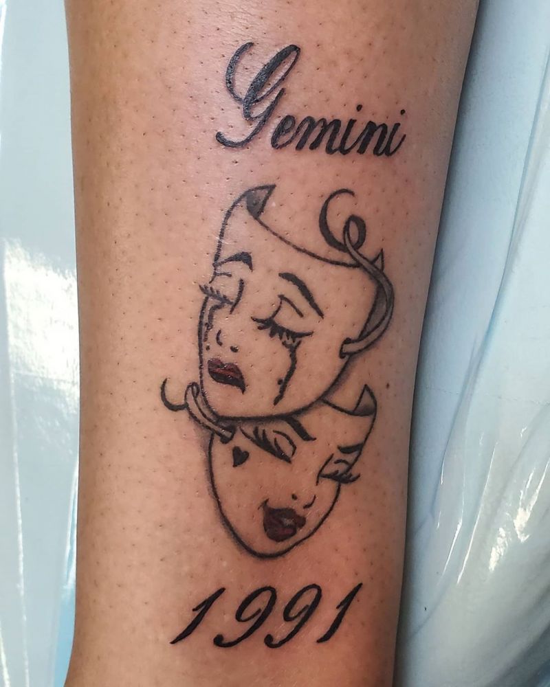 30 Pretty Gemini Tattoos to Inspire You