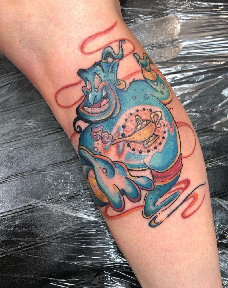 30 Pretty Genie Tattoos Hope to Achieve Your Wish