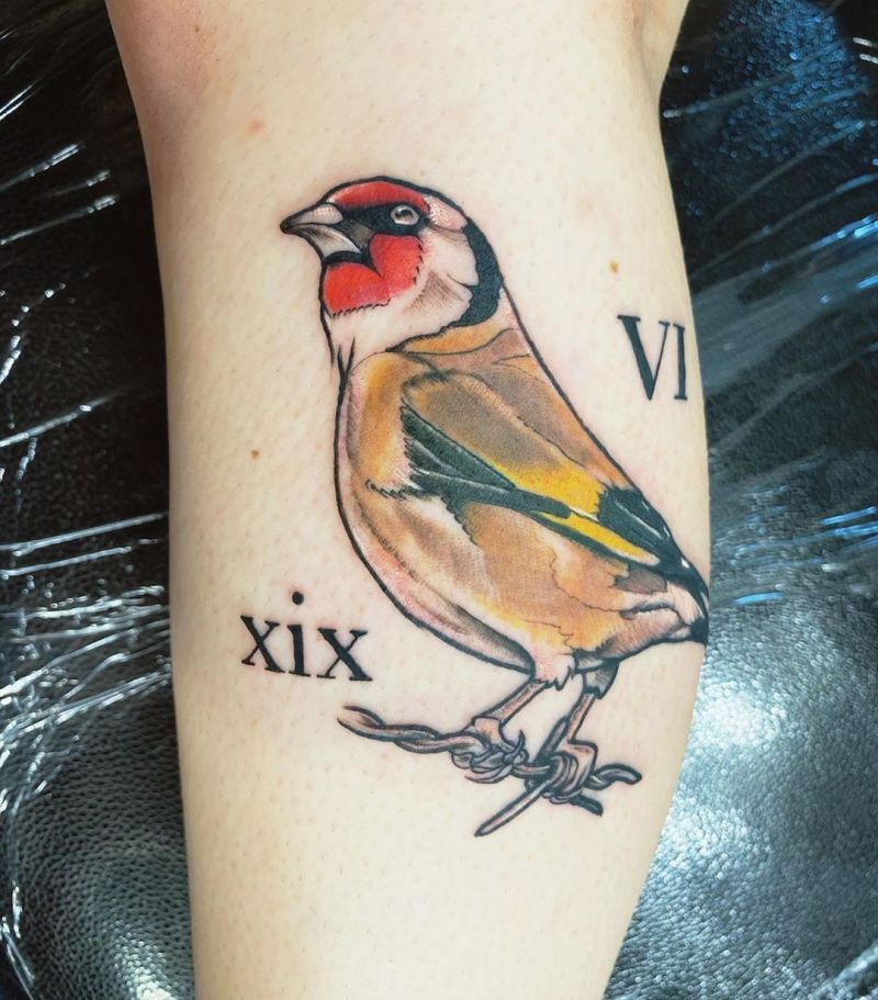 30 Pretty Goldfinch Tattoos to Inspire You