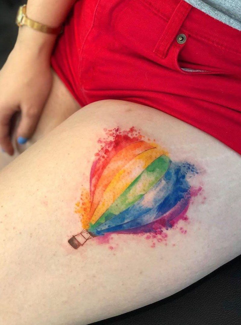 30 Pretty Hot Air Balloon Tattoos Let You Soar In The Sky