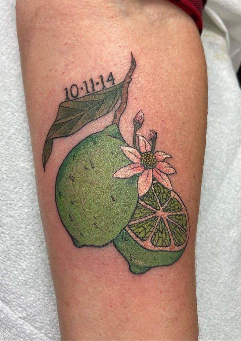 30 Pretty Lime Tattoos You Will Love