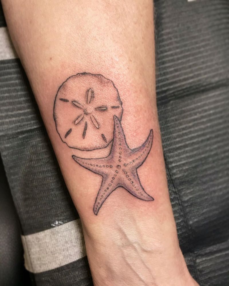 30 Pretty Sand Dollar Tattoos to Inspire You