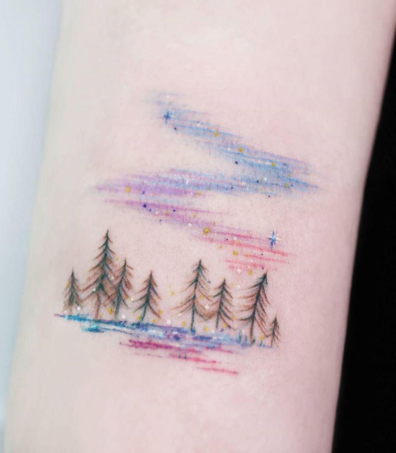 30 Pretty Sky Tattoos Make You Carefree and Joyous