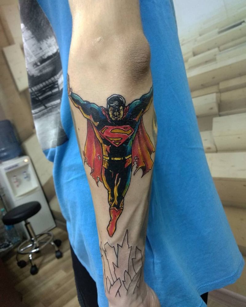 30 Pretty Superman Tattoos that Can Enhance Your Temperament