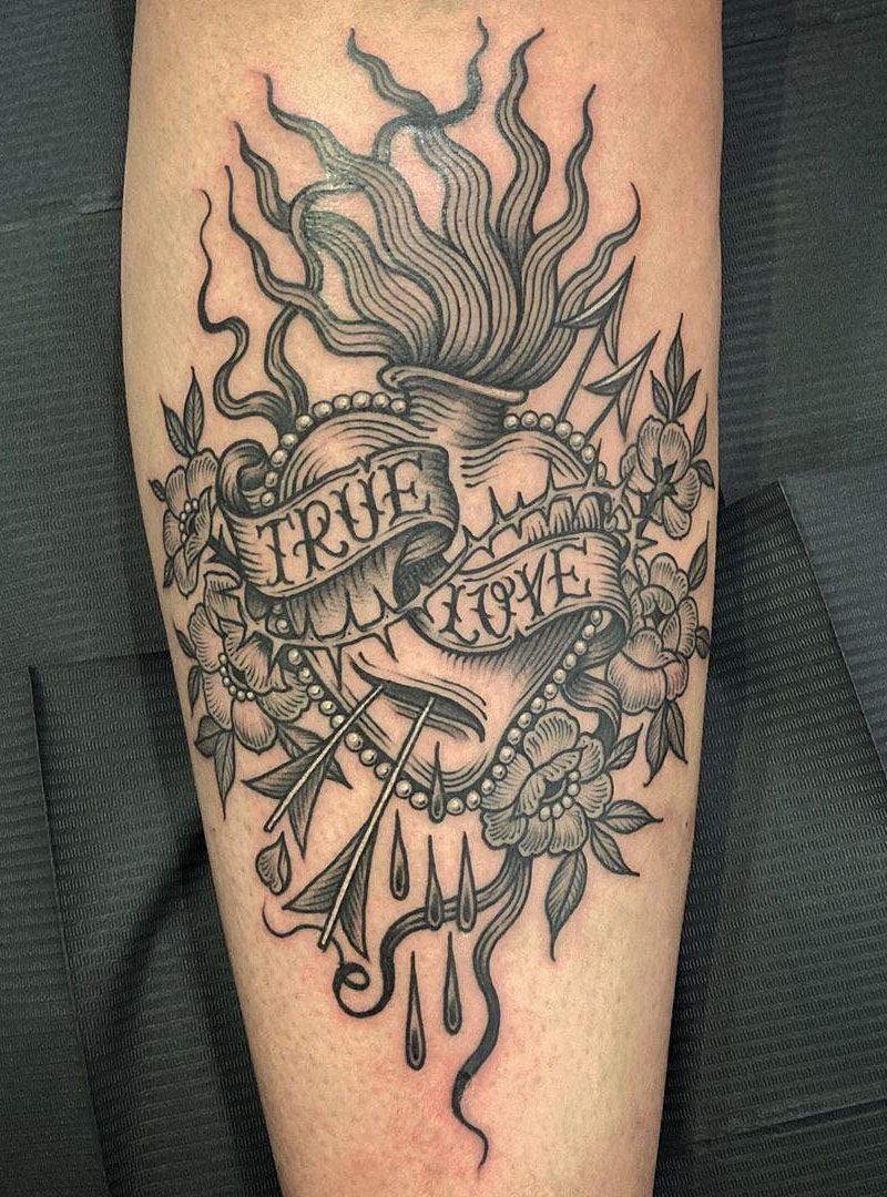 30 Pretty True Love Tattoos to Inspire You