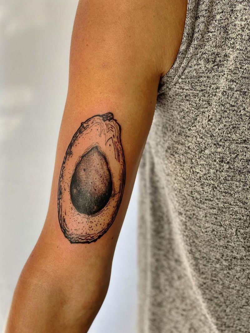 30 Pretty Avocado Tattoos Make You Elegant