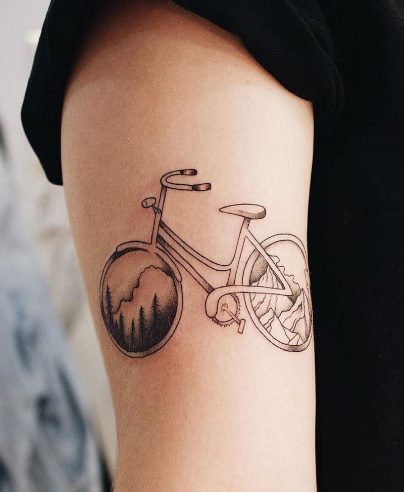 30 Pretty Bicycle Tattoos Make You Beautiful