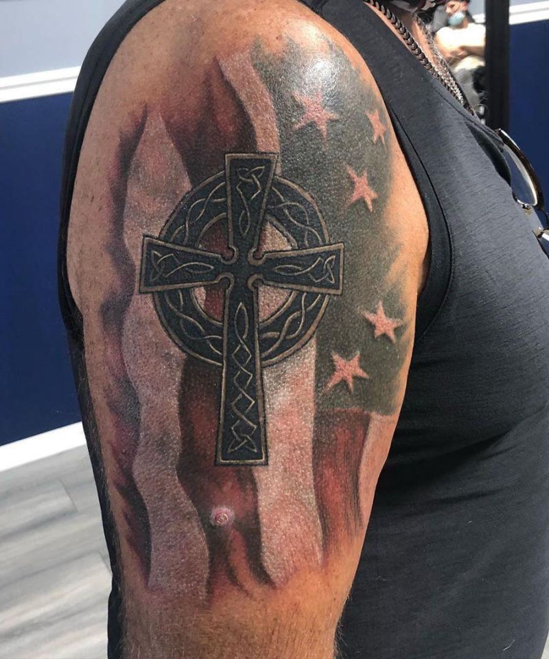 30 Pretty Celtic Cross Tattoos You Will Love