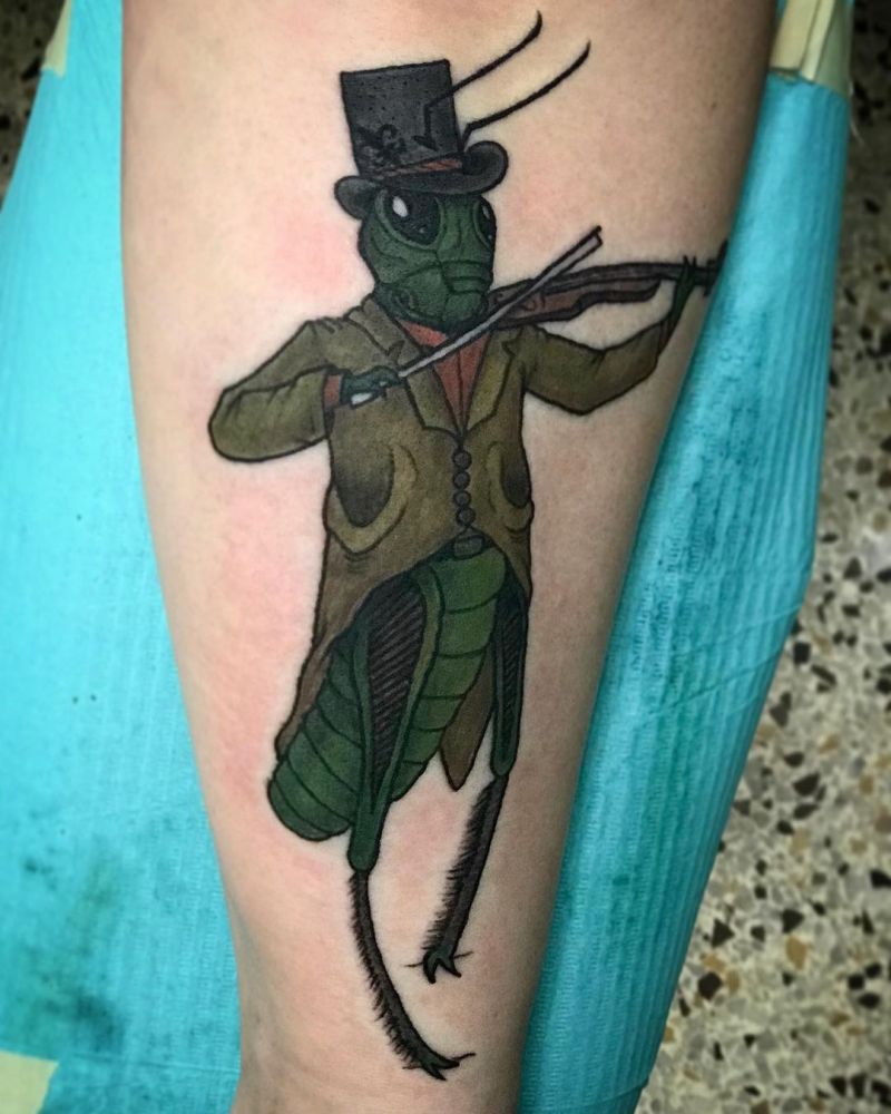 30 Pretty Grasshopper Tattoos You Must Try