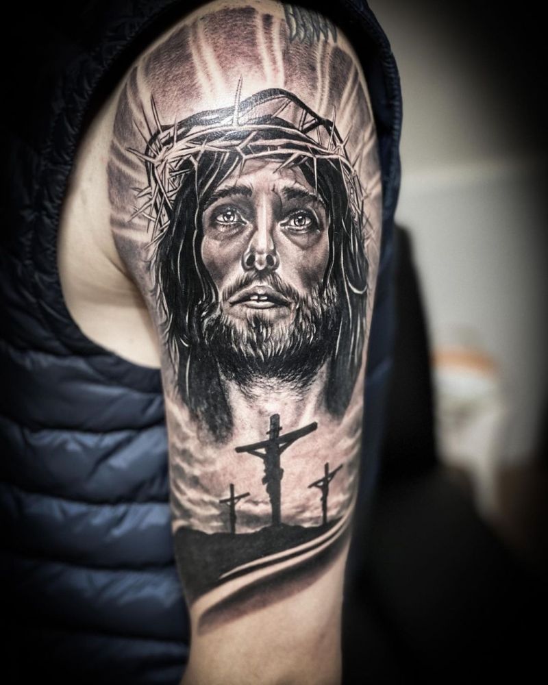 30 Perfect Jesus Tattoos to Inspire You