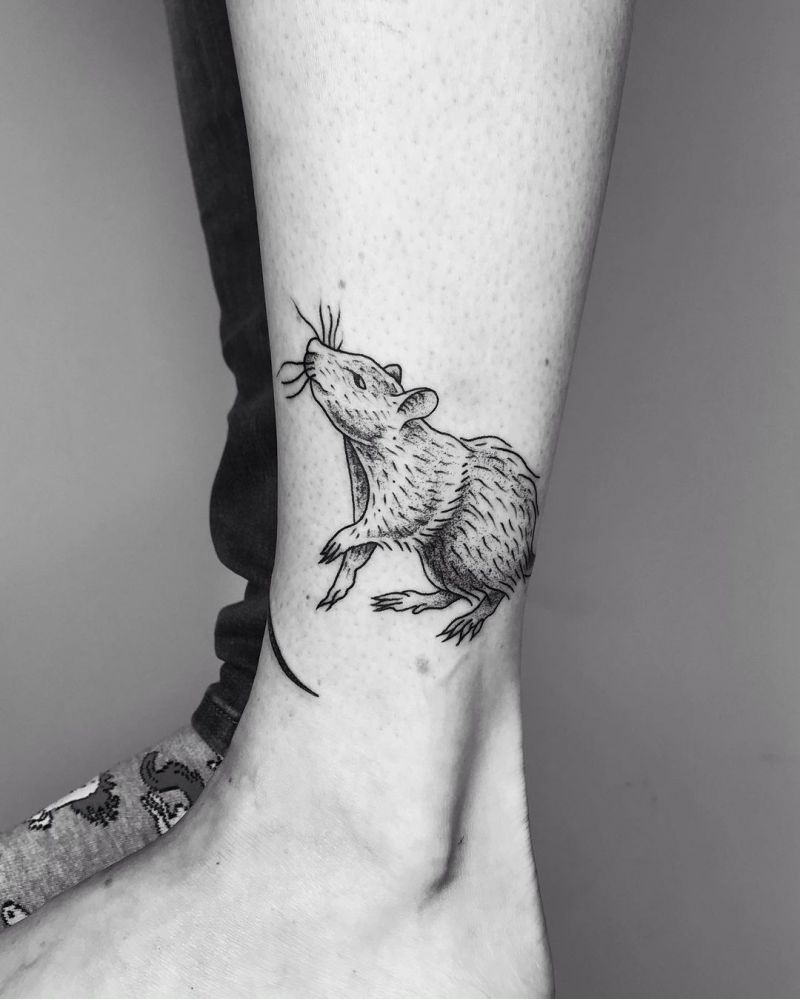 30 Pretty Rat Tattoos You Will Love