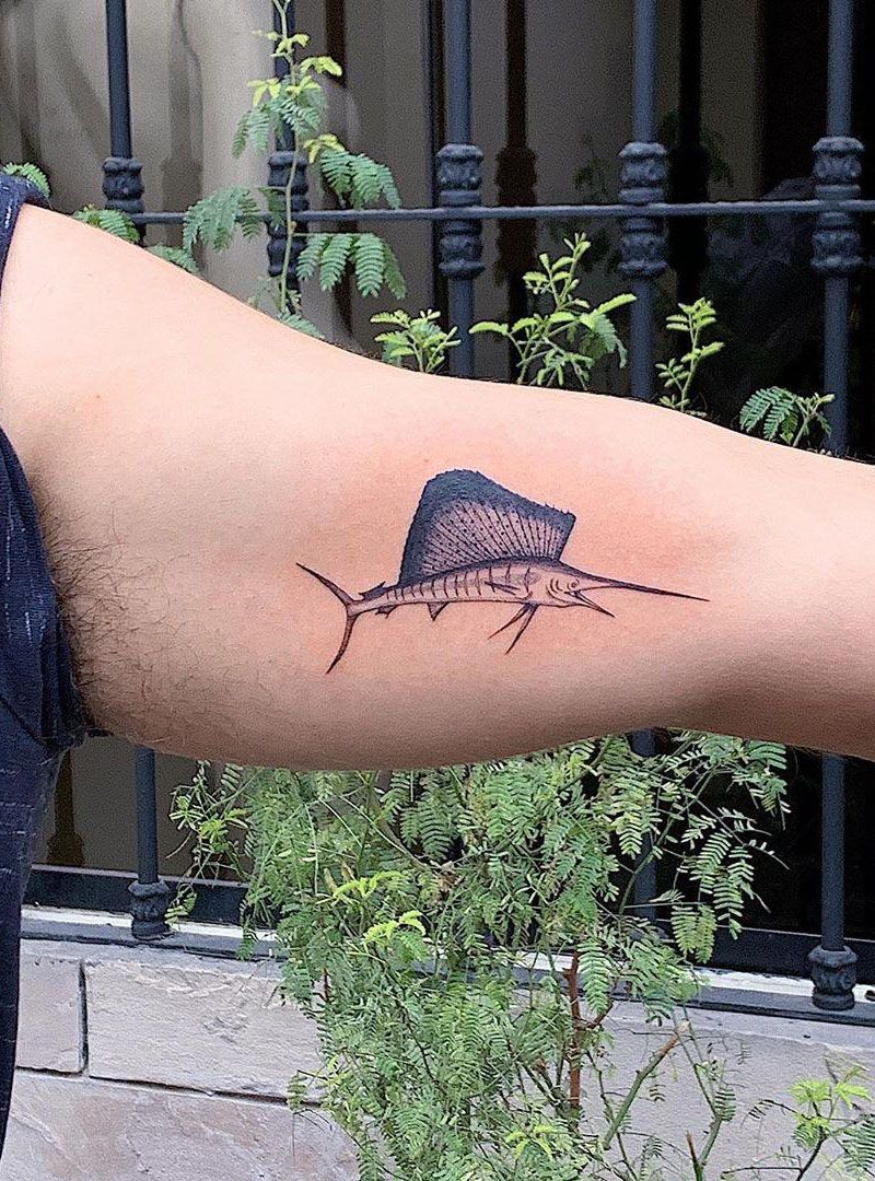 30 Pretty Sailfish Tattoos You Will Love