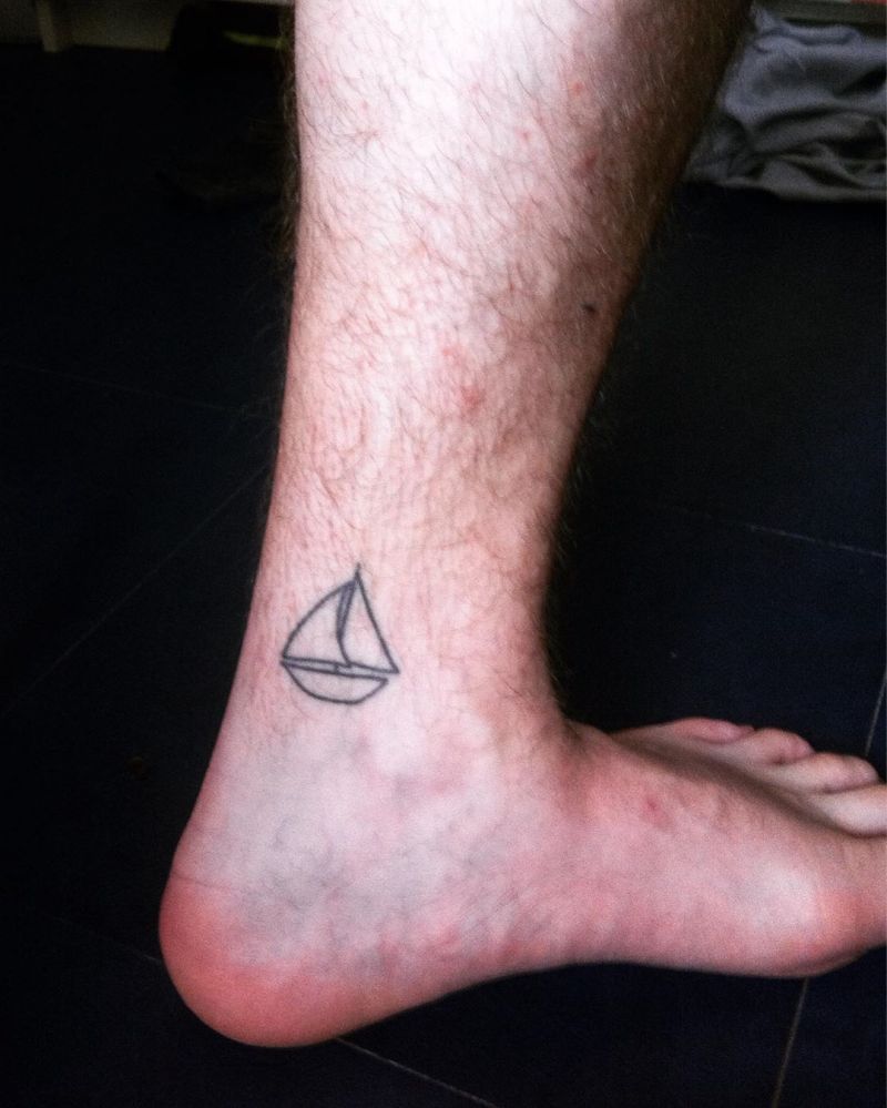 30 Pretty Sailing Boat Tattoos You Will Love