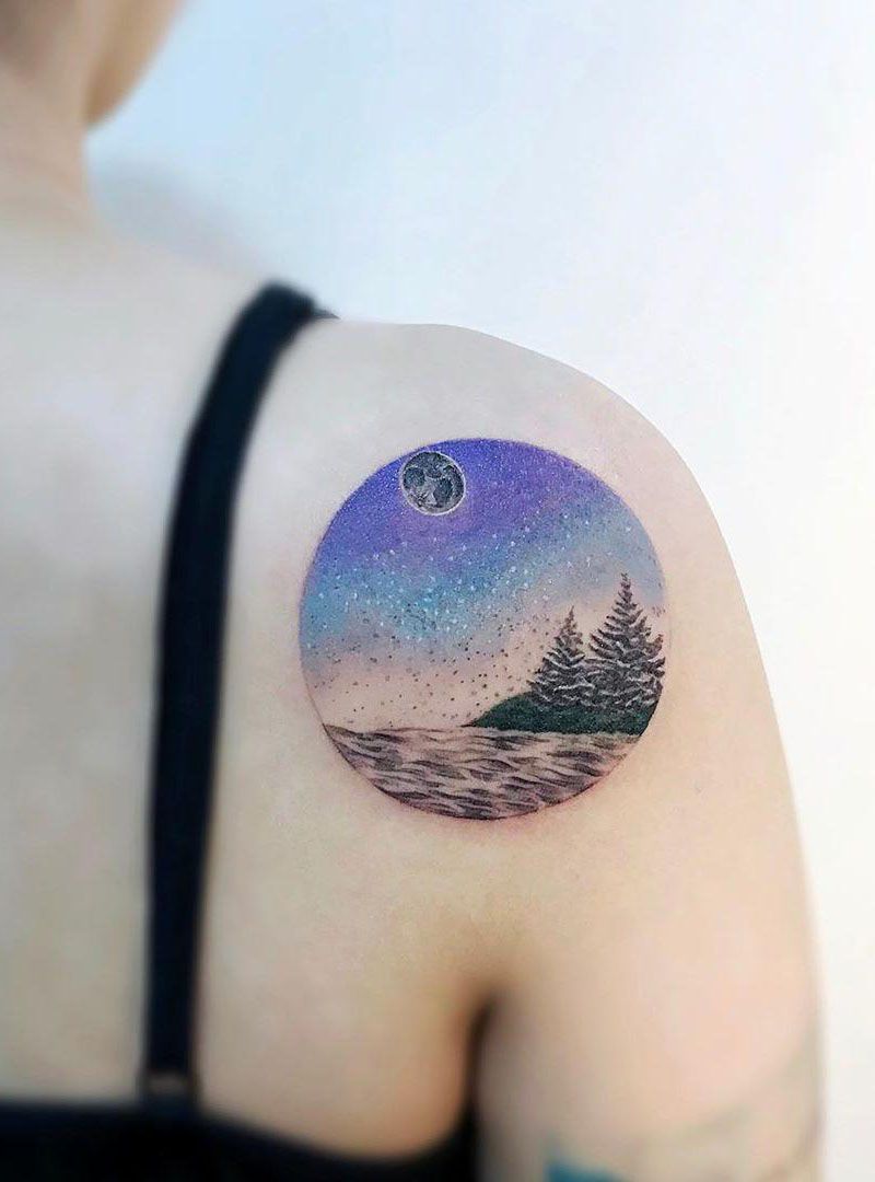 30 Pretty Sky Tattoos Make You Carefree and Joyous