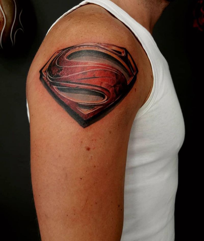 30 Pretty Superman Tattoos that Can Enhance Your Temperament