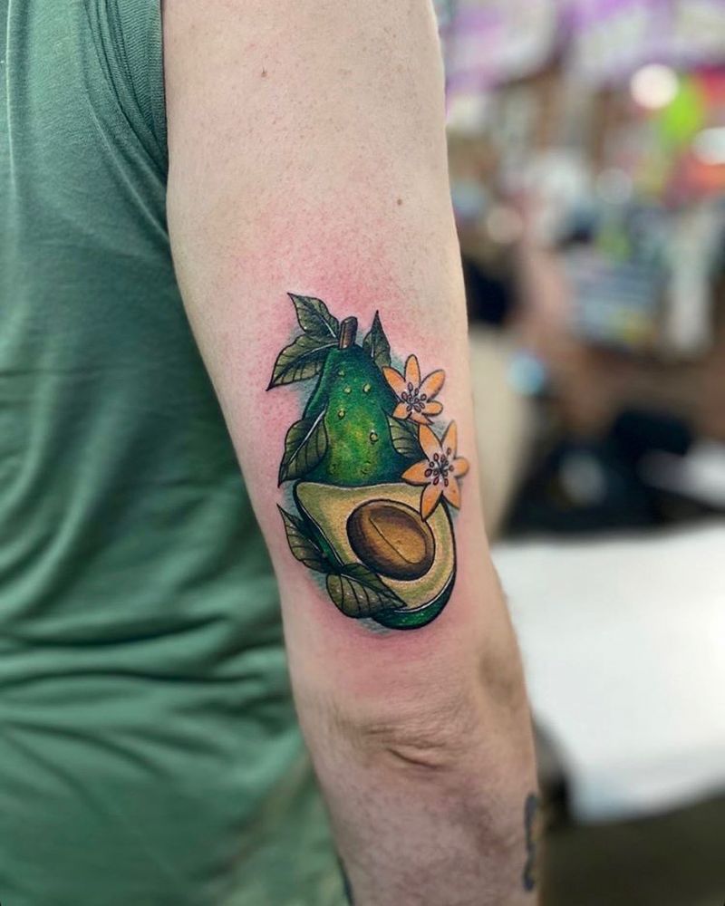 30 Pretty Avocado Tattoos Make You Elegant