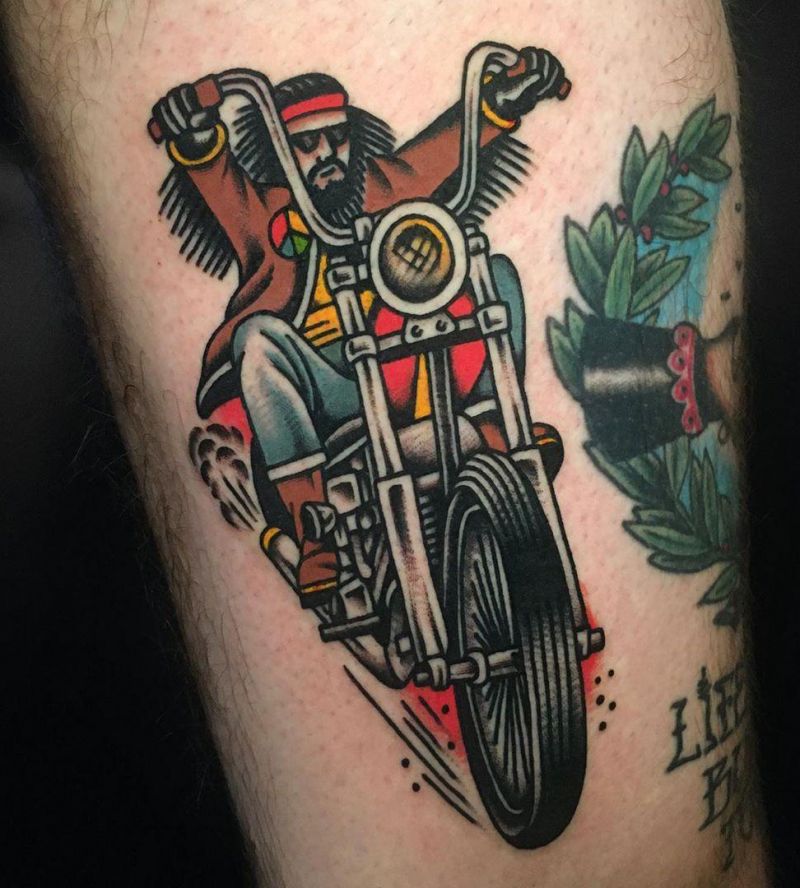 30 Pretty Biker Tattoos You Will Love