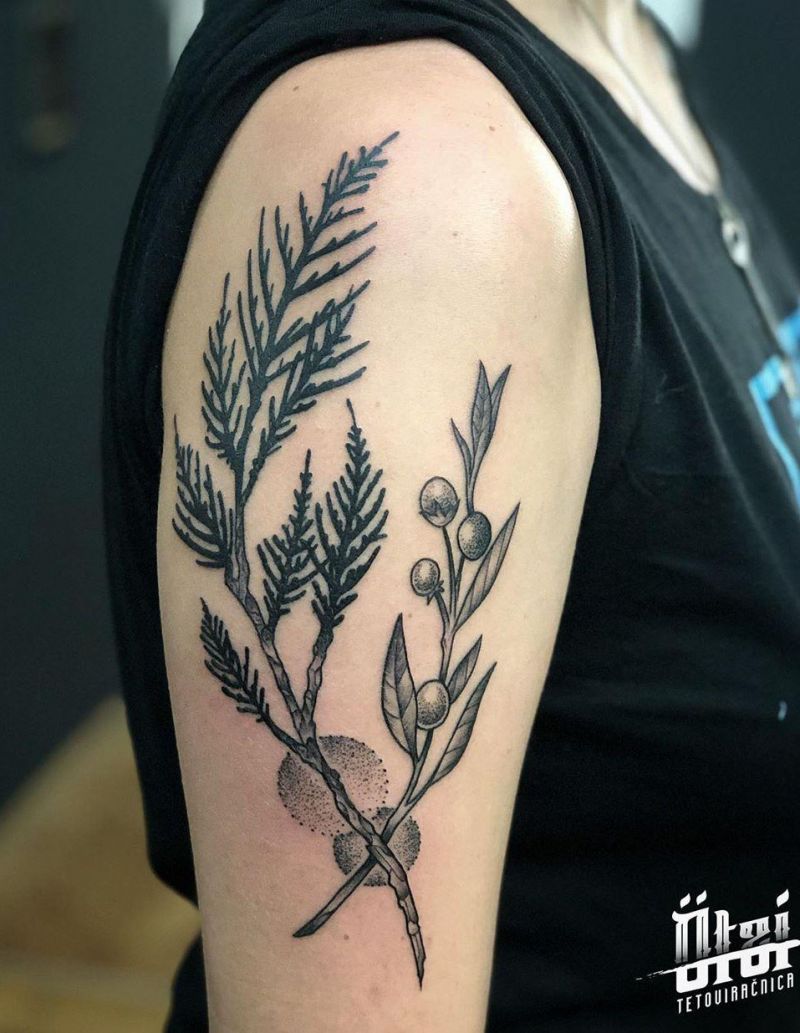 30 Pretty Cedar Tattoos You Will Love