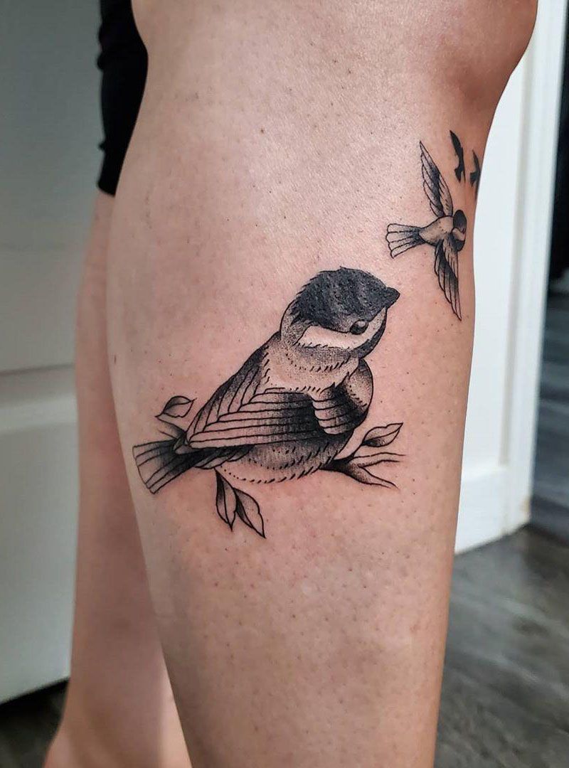 30 Pretty Chickadee Tattoos You Will Love