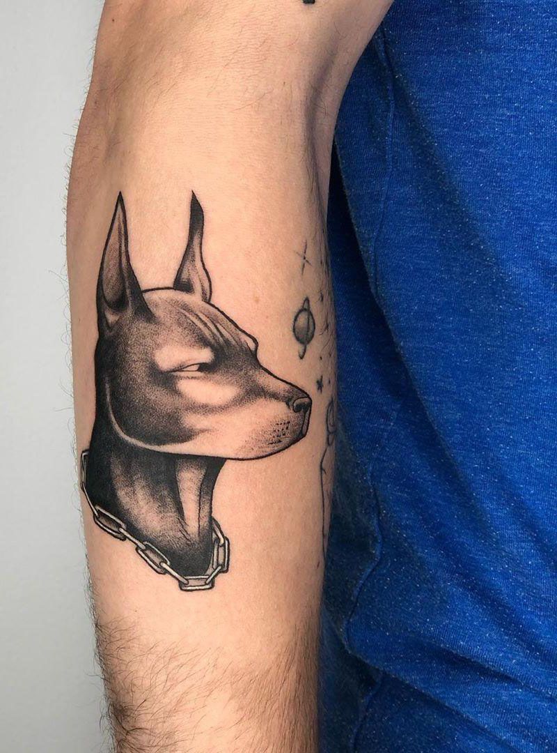 30 Pretty Doberman Tattoos Hope to Bring You Luck