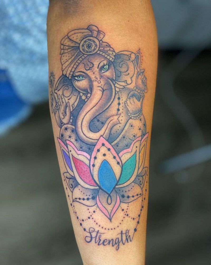 30 Pretty Ganesha Tattoos Make You Charming