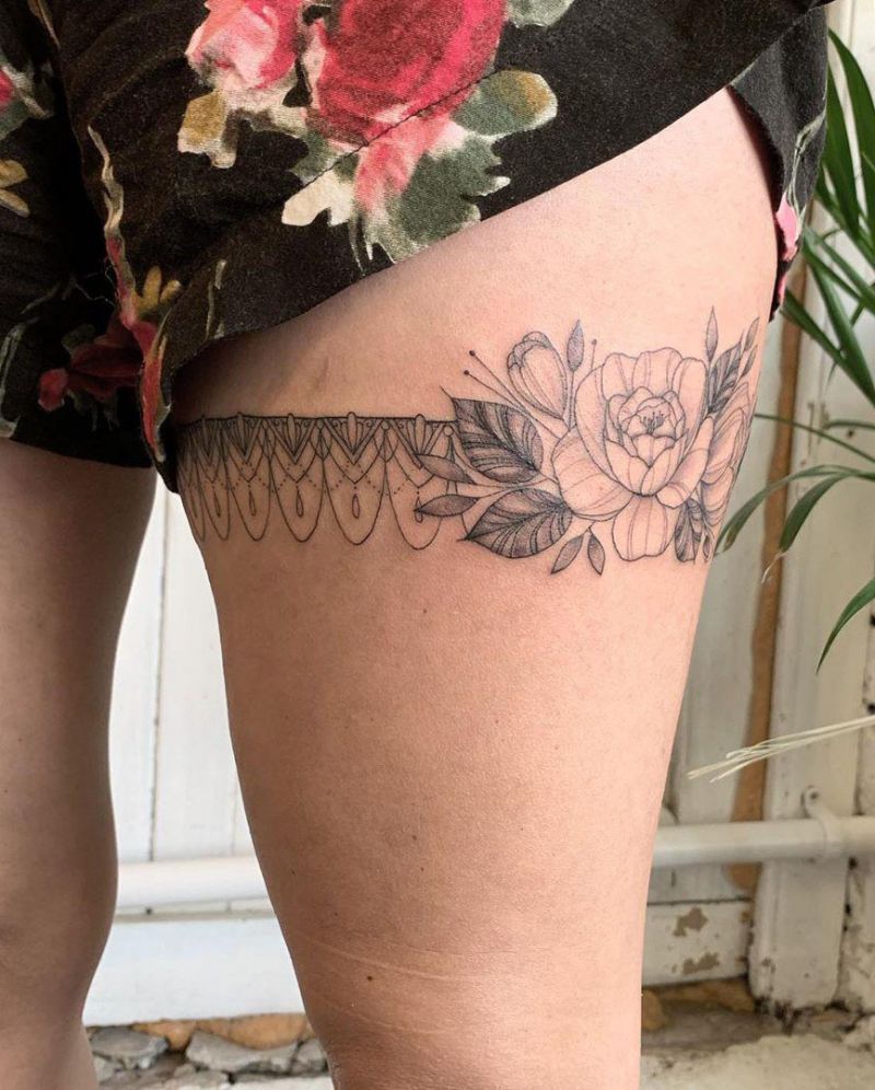 30 Pretty Garter Tattoos Make You Charming