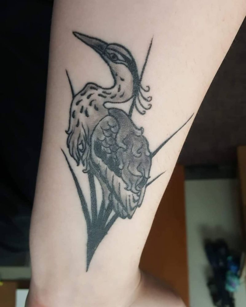 30 Pretty Heron Tattoos Bring You Good Luck