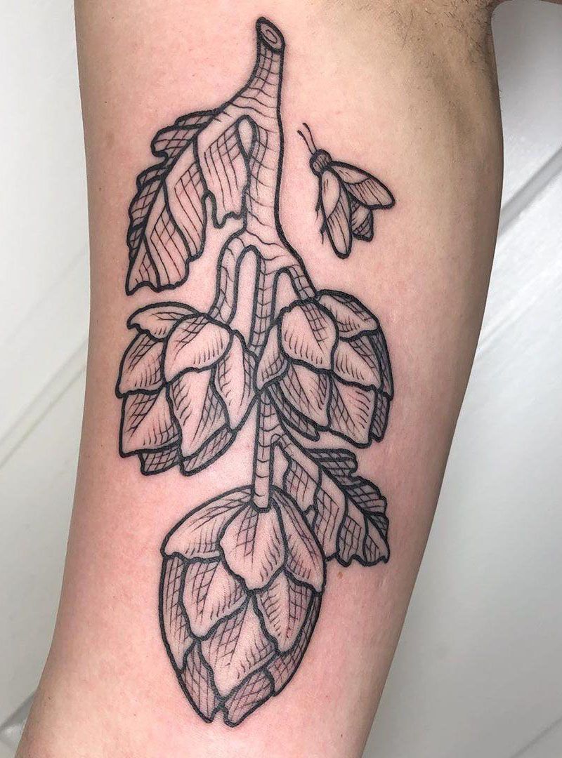 30 Pretty Hops Tattoos You Must Try