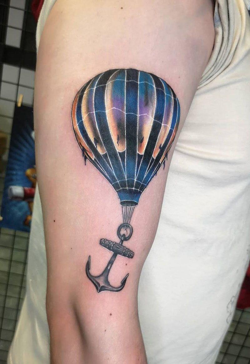 30 Pretty Hot Air Balloon Tattoos Let You Soar In The Sky