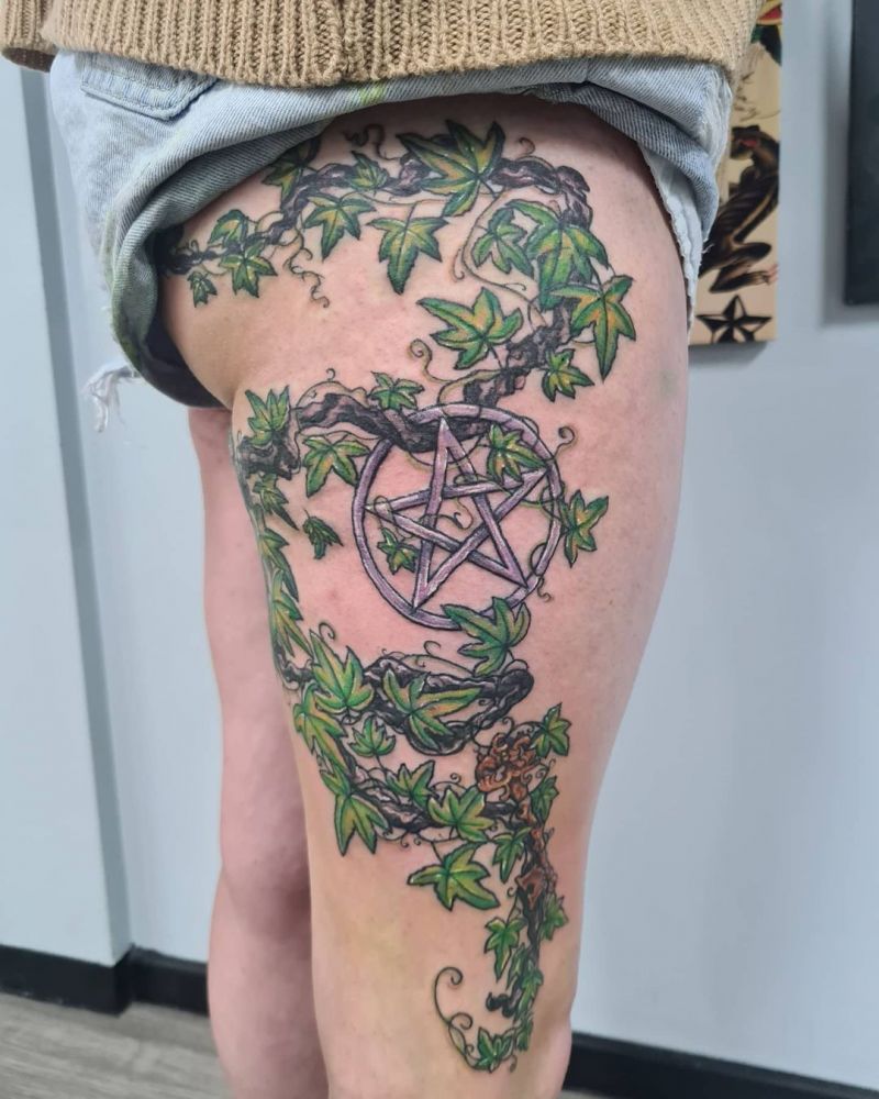 30 Pretty Ivy Tattoos Improve Your Temperament