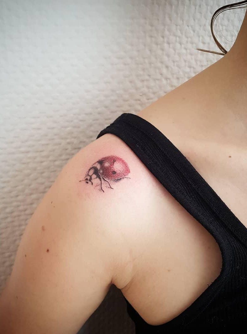 30 Pretty Ladybug Tattoos to Inspire You