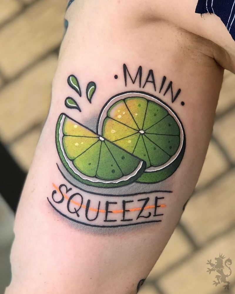 30 Pretty Lime Tattoos You Will Love