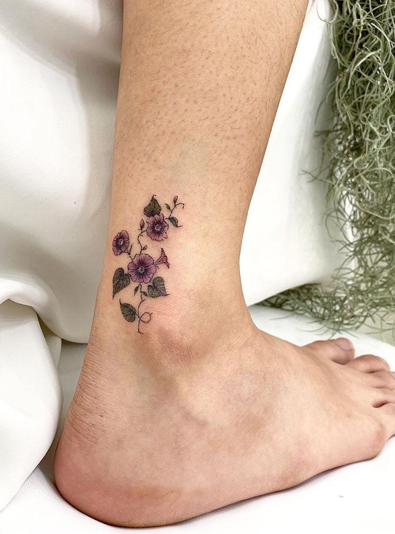 30 Pretty Morning Glory Tattoos to Inspire You