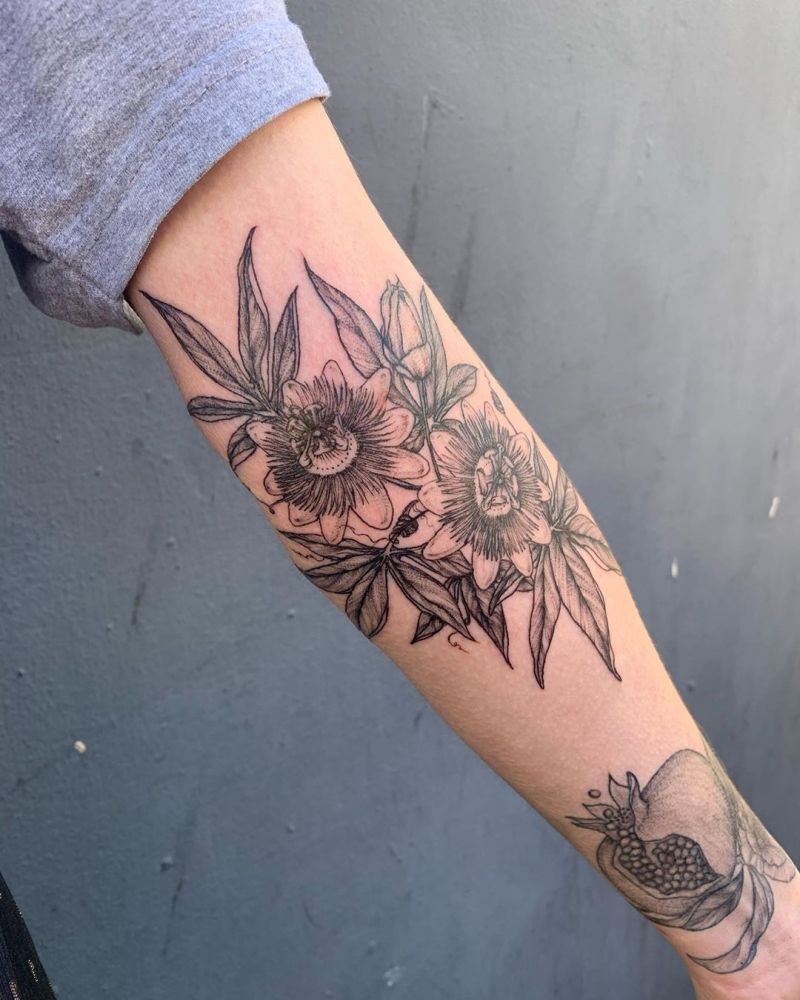 30 Pretty Passion Flower Tattoos You Must Try