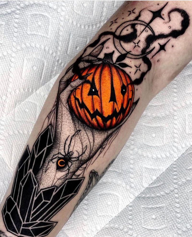 30 Pretty Pumpkin Tattoos You Will Love