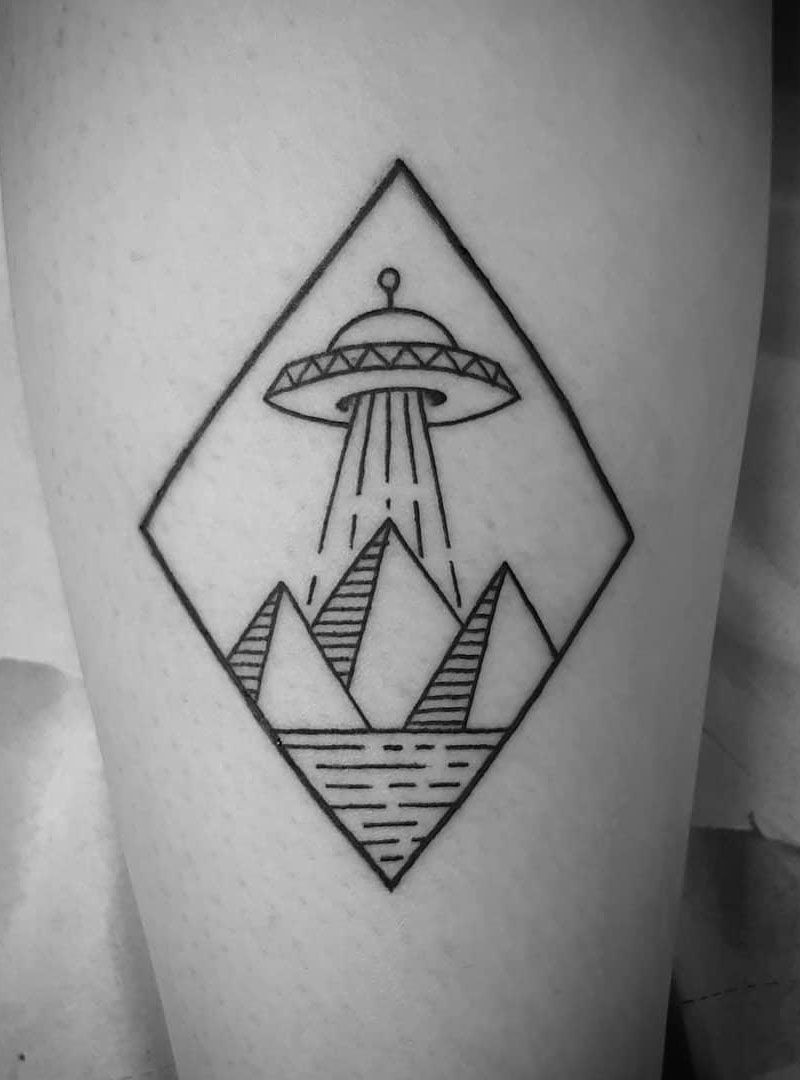 30 Pretty Pyramid Tattoos Add Mystery to You