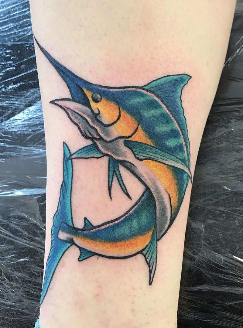 30 Pretty Sailfish Tattoos You Will Love