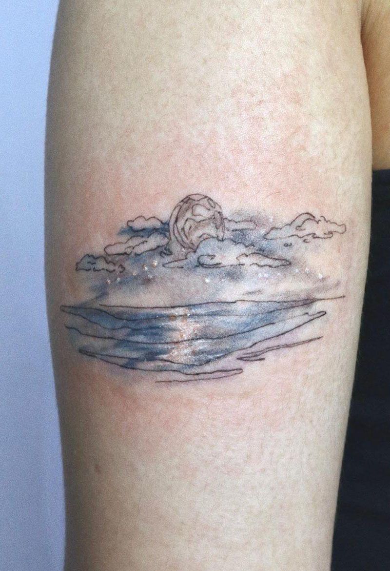 30 Pretty Sky Tattoos Make You Carefree and Joyous