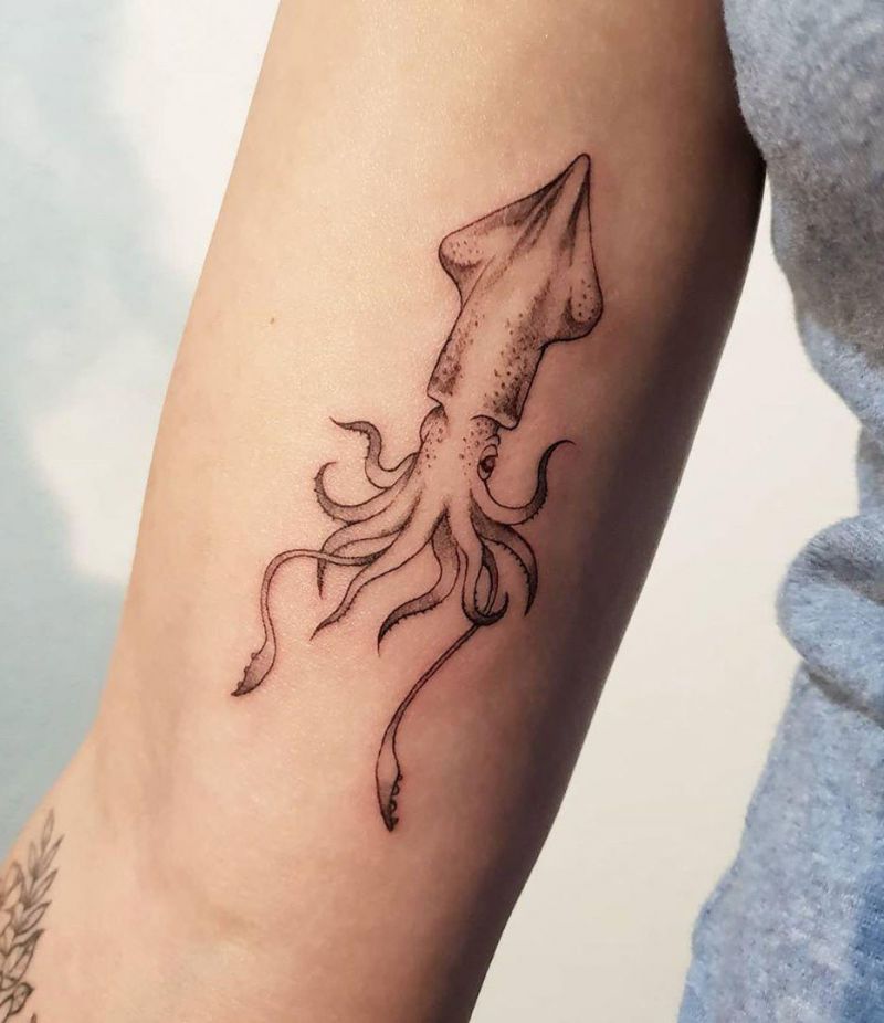 30 Pretty Squid Tattoos that Make You Sexy