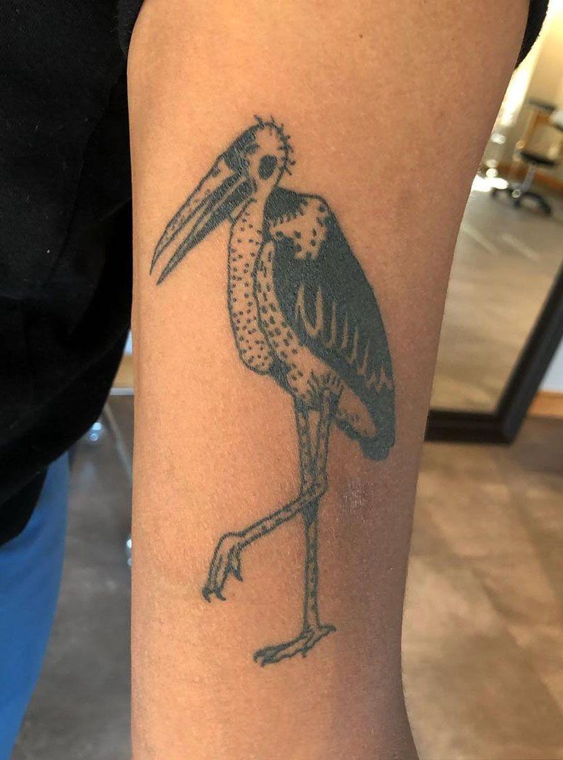 30 Pretty Stork Tattoos Show Your Temperament