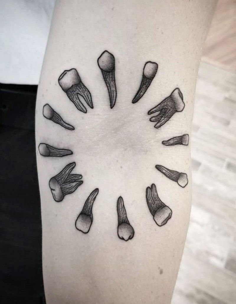 30 Pretty Tooth Tattoos to Inspire You