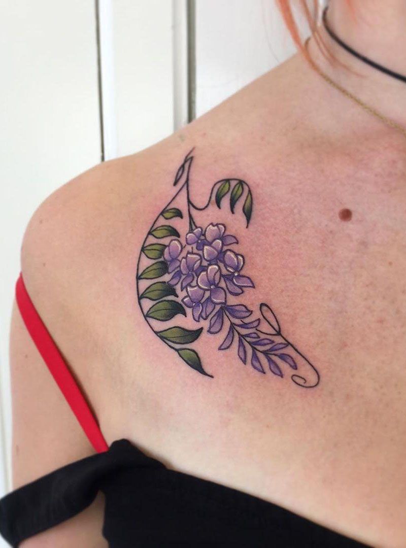 30 Pretty Wisteria Tattoos You Must Try Style VP Page 25