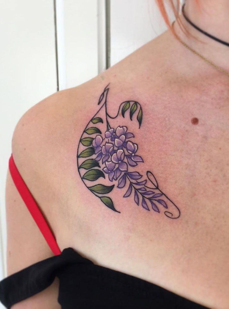 30 Pretty Wisteria Tattoos You Must Try