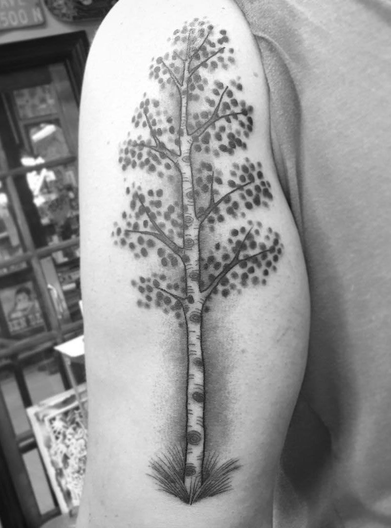 30 Pretty Aspen Tattoos for Inspiration