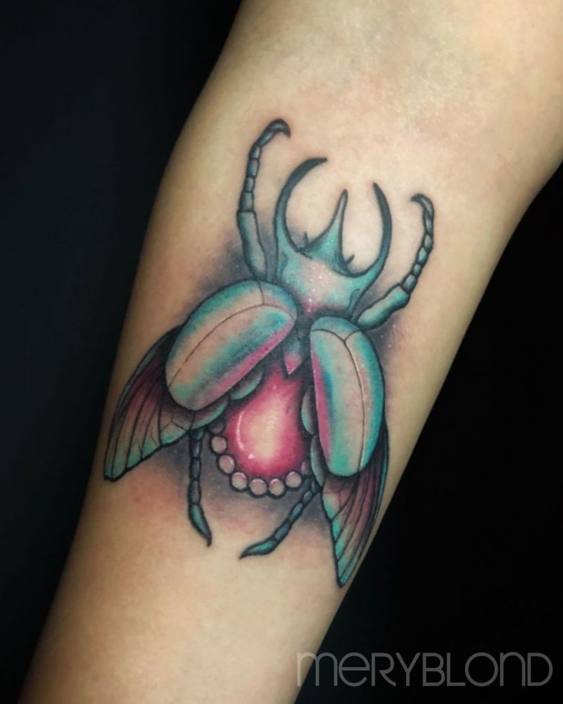 30 Pretty Beetle Tattoos You Must Try