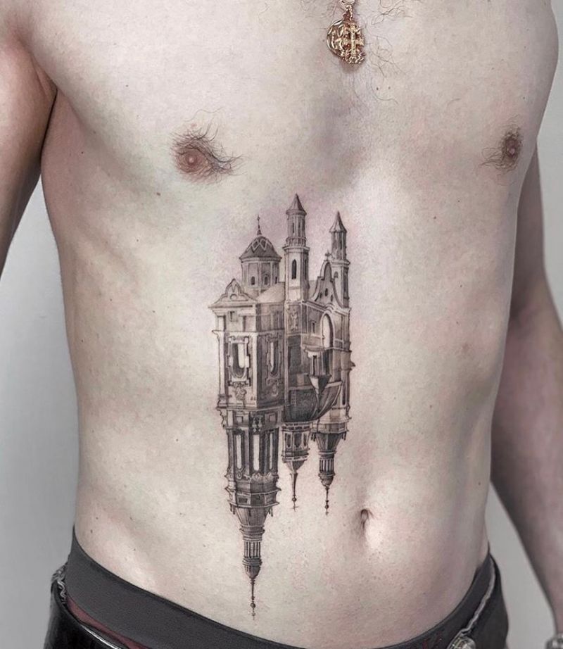 30 Pretty Castle Tattoos that Can Enhance Your Temperament