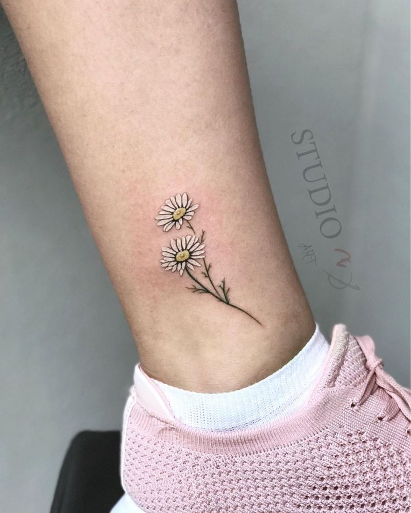 30 Pretty Chamomile Tattoos You Shouldn't Miss