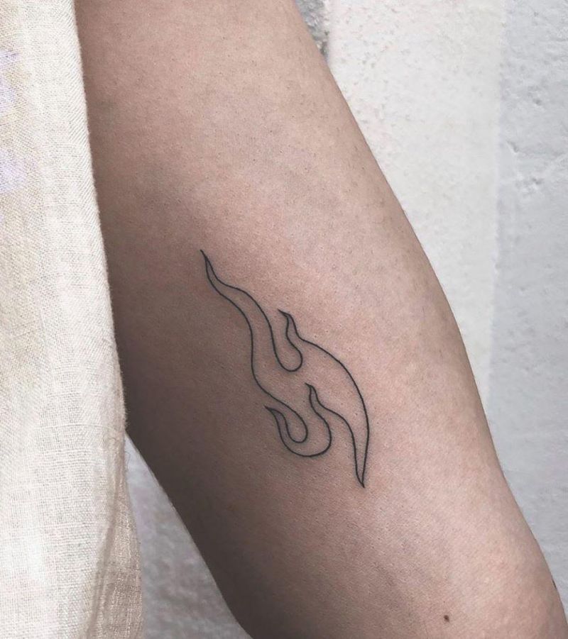 30 Pretty Flame Tattoos That Make You More Attractive