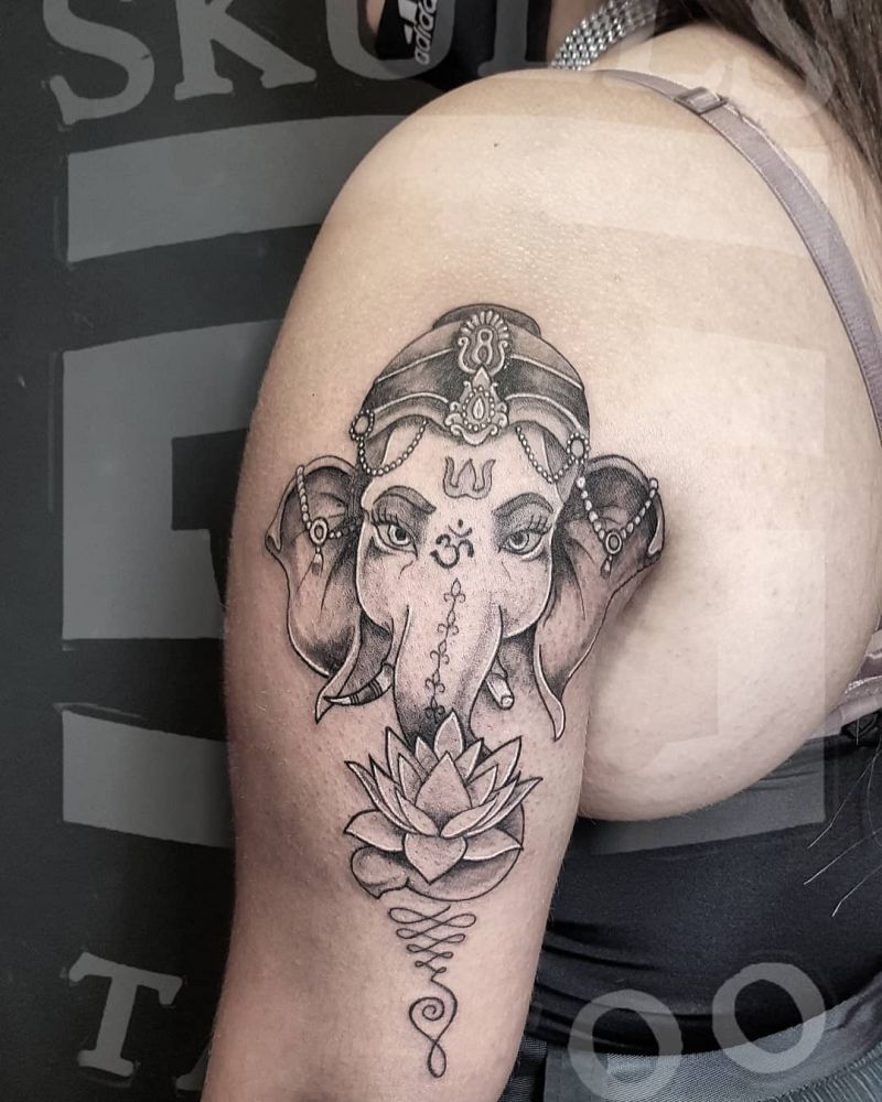 30 Pretty Ganesha Tattoos Make You Charming